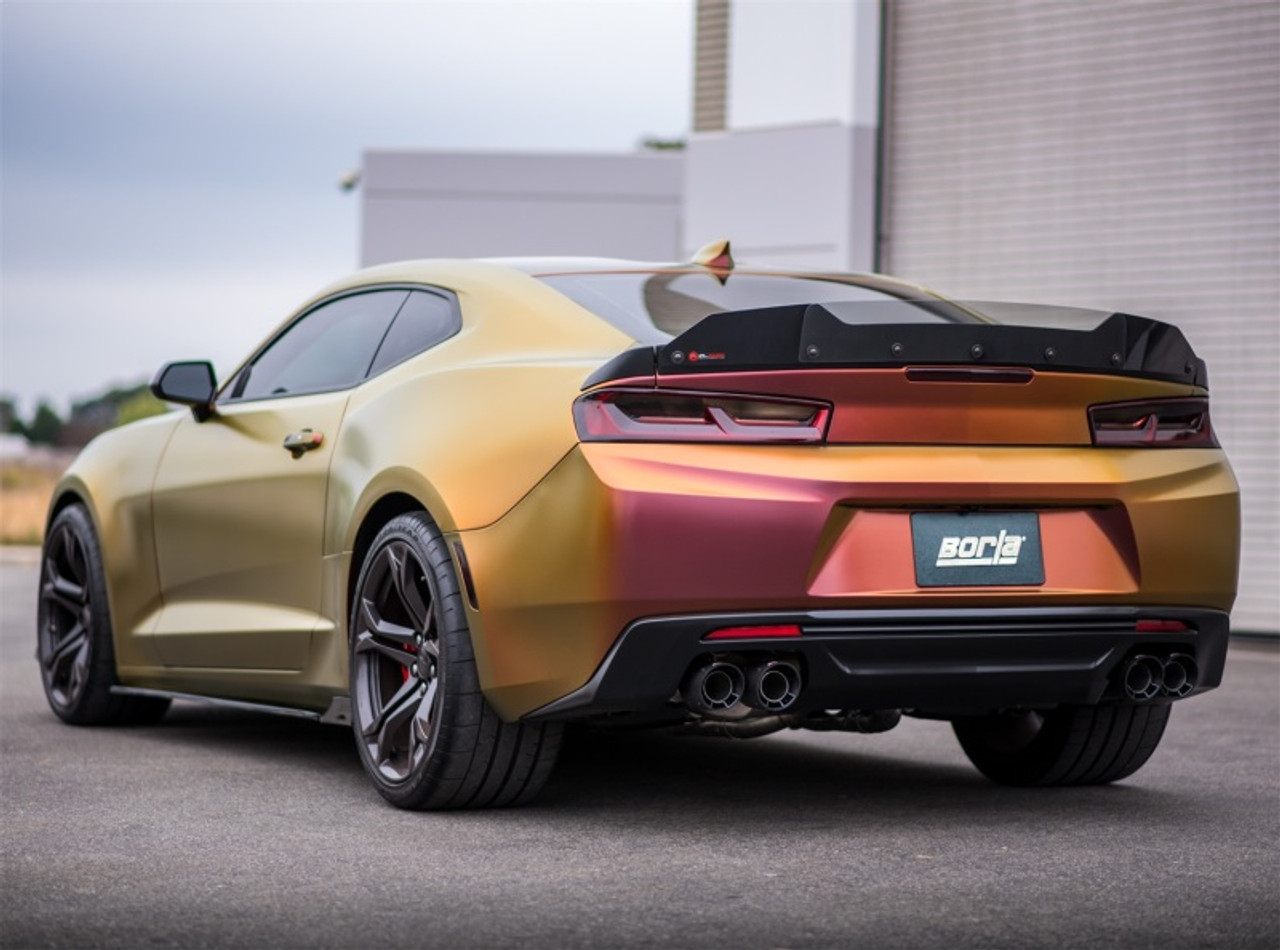 Borla Atak Catback Exhaust w. Quad CF Tips - 16-24 Chevrolet Camaro SS