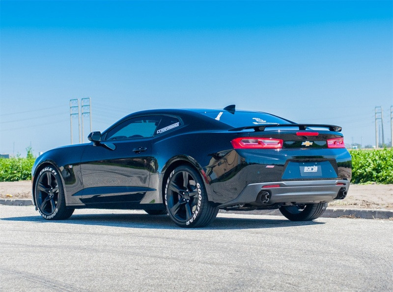 Borla 16-17 Chevy Camaro 6.2L 4.5in Carbon Fiber Tips Single Split Exit S-Type Catback Exhaust - 140689CF