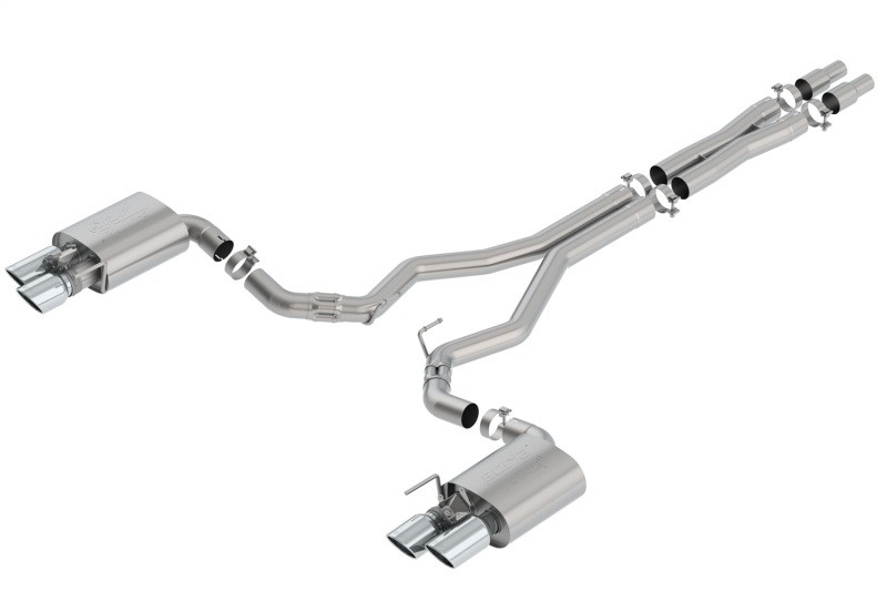 Borla Atak Valved Catback Exhaust w. Polished Tips - 18-23 Ford Mustang GT