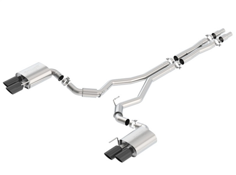 Borla S-Type Catback Exhaust w. Black Tips - 18-23 Ford Mustang GT