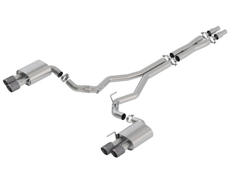 Borla Atak Catback Exhaust w. Carbon Fiber Tips - 18-23 Ford Mustang GT