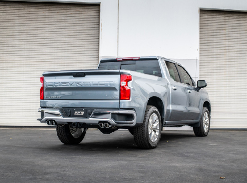 Borla 19 Chevrolet Silverado/GMC Sierra 1500 6.2L SS (S-Type) Catback Exhaust - Square Chrome Tips - 140783