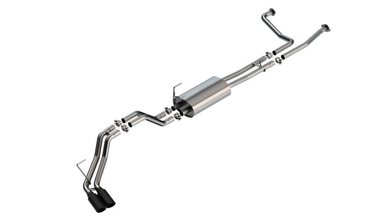 Borla 16-24 Nissan Titan XD S-Type Cat Back Exhaust - Black Chrome - 140946BC