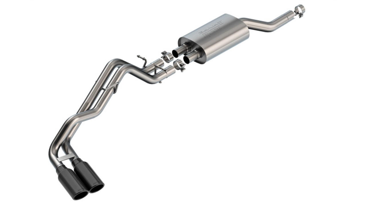 Borla 2024+ Ford Ranger XLT S Type Catback System - Black Chrome - 140975BC