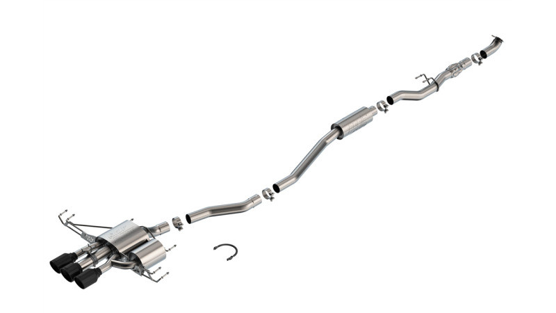 Borla 2024 Acura Integra Type S ATAK Cat-Back Exhaust System - Coated Black - 140986CB