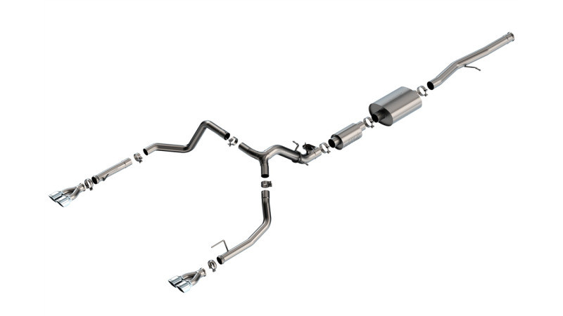 Borla 2024 Chevy Silverado 1500 6.2L V8 S-Type Catback Exhaust w/ Simulator - Chrome - 140995