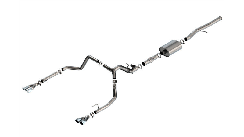 Borla 2024 Chevy Silverado 1500 6.2L V8 ATAK Catback Exhaust w/ Simulator - Chrome - 140998