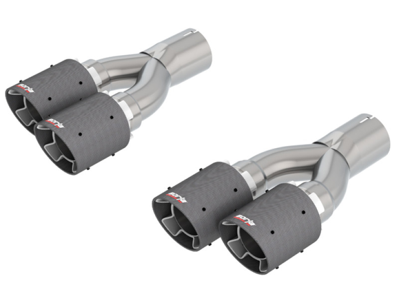 Borla Exhaust Tip Kit - Carbon Fiber - 18-21 Jeep Trackhawk