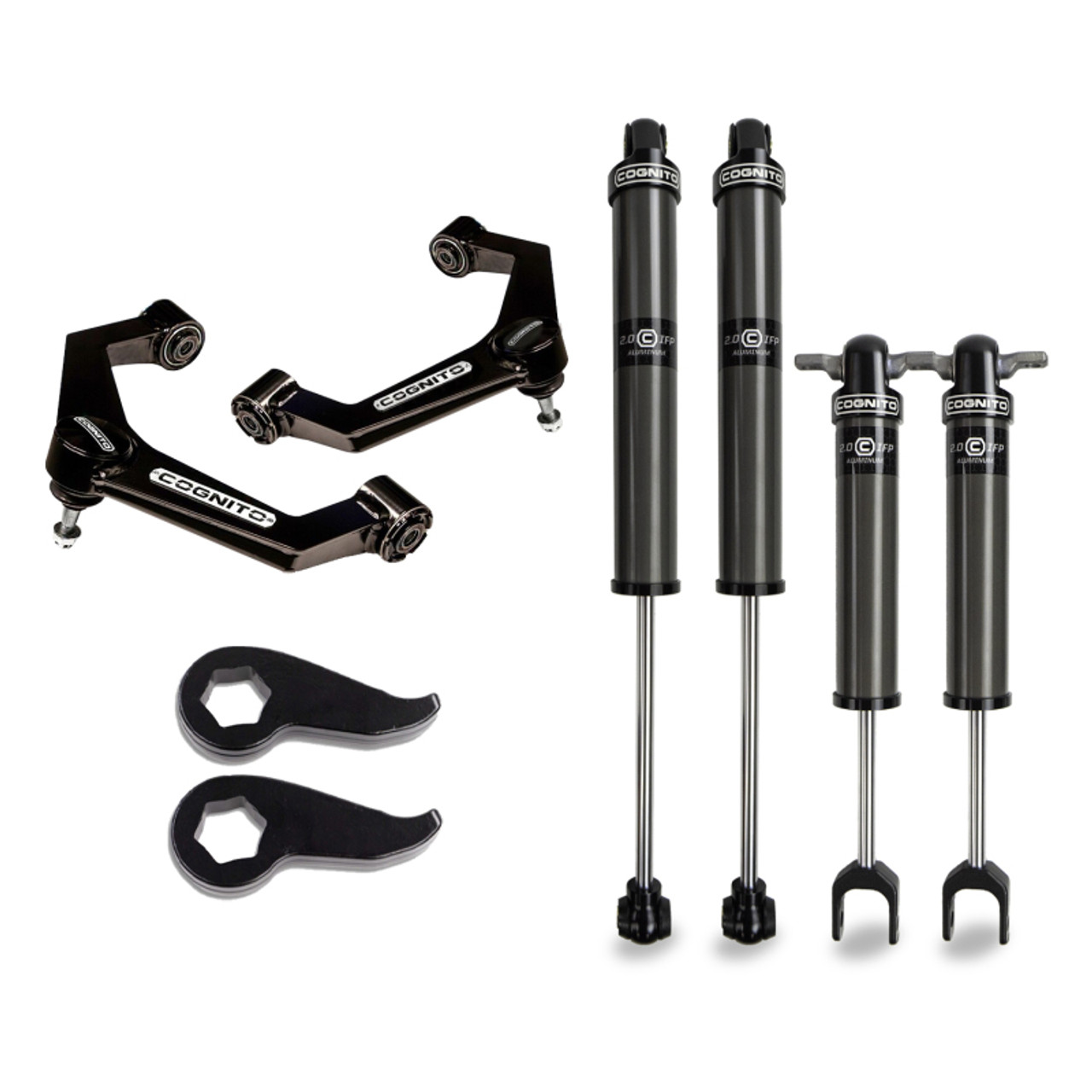 Cognito 2020+ Chevrolet Silverado 2500/3500HD 3in Performance Leveling Kit w/ 2.0 IFP Shocks - 110-P1326