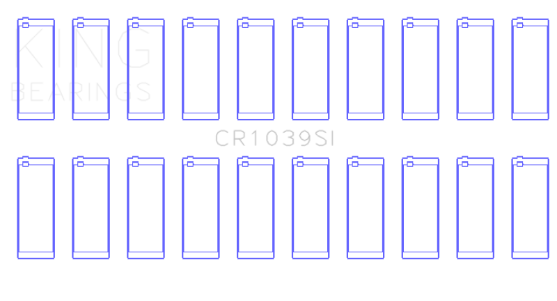 King Ford 415 (Size +.75) Connecting Rod Bearing Set - CR1039SI0.75
