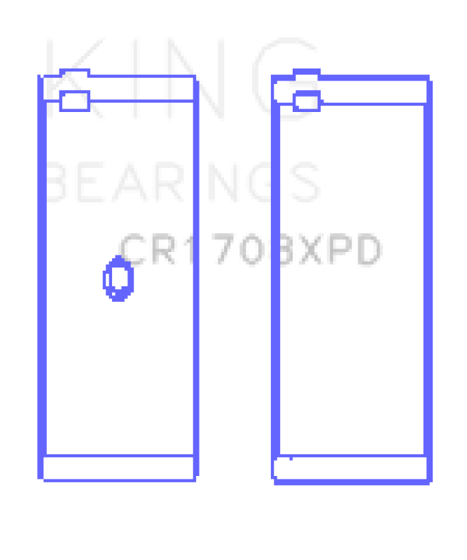 King Engine Bearings ChevrolET Custom Performance (Size STDX) Connecting Rod Bearing Set - CR1708XPDSTDX