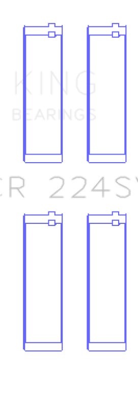 King BMW S65B40A/S85B50A Connecting Rod Bearing Set (Set of 2) - Size STD - CR224SV
