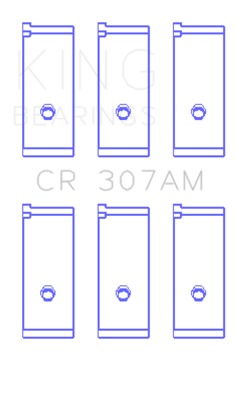King Engine Bearings Suzuki G-10 (Size +0.25mm) Connecting Rod Bearing Set - CR307AM0.25