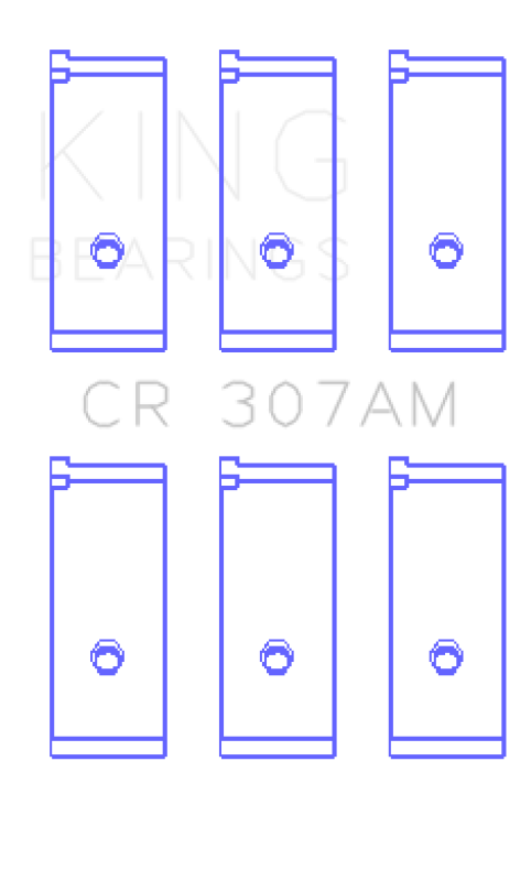 King Engine Bearings Suzuki G-10 (Size +0.75mm) Connecting Rod Bearing Set - CR307AM0.75