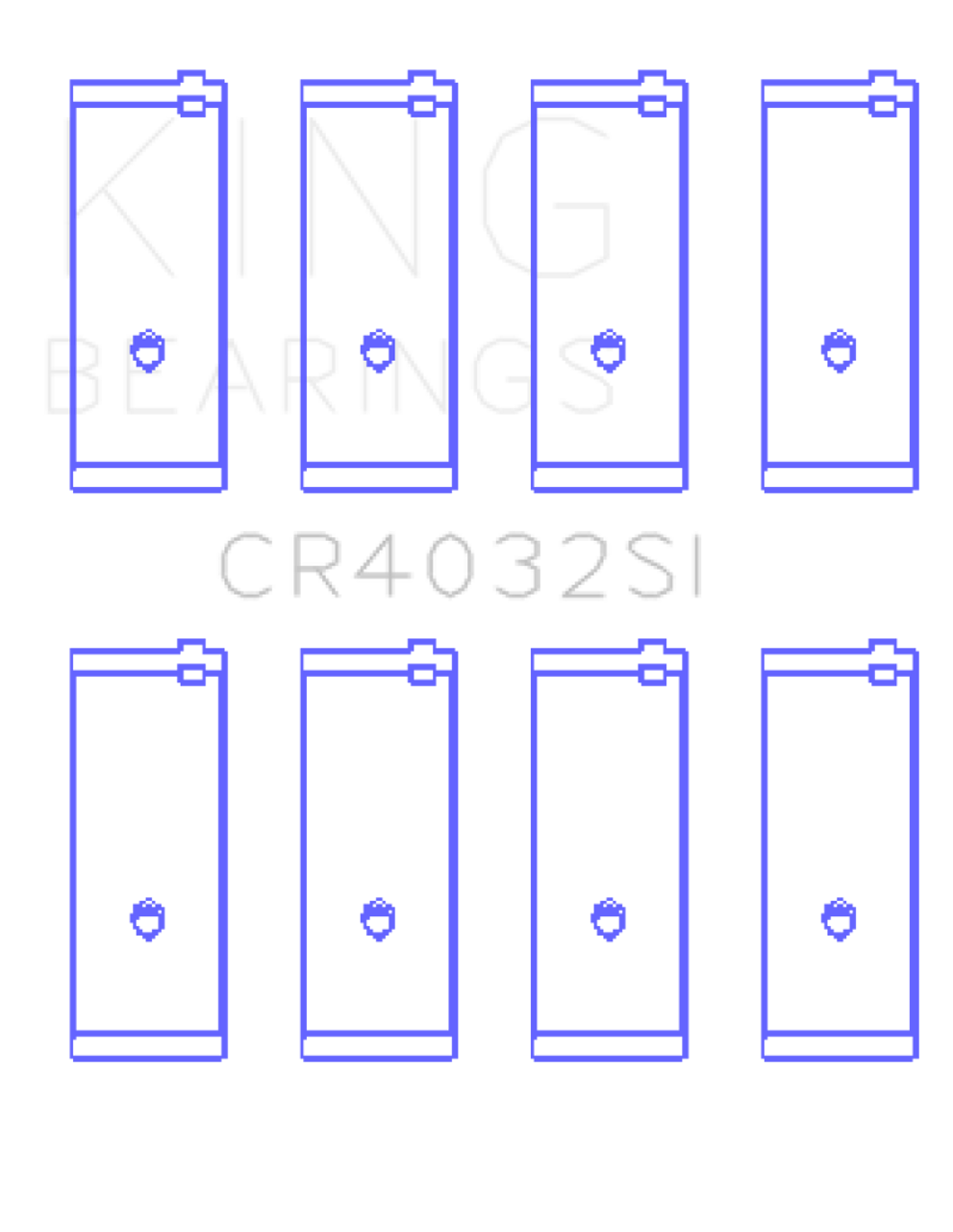 King Toyota 4AGE Performance Rod Bearing Set - CR4032SI0.25