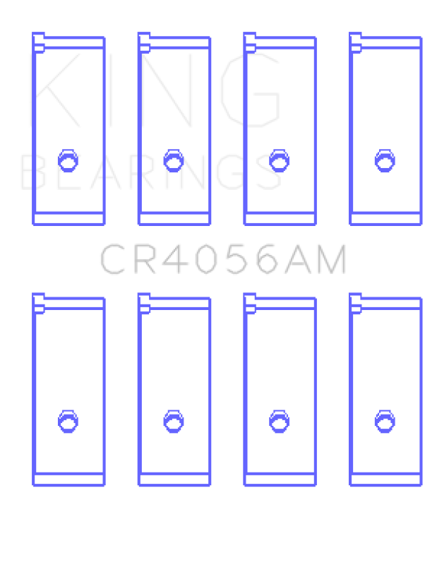 King Engine Bearings Suzuki G15A/G16A/B (Size +0.25mm) Connecting Rod Bearing Set - CR4056AM0.25