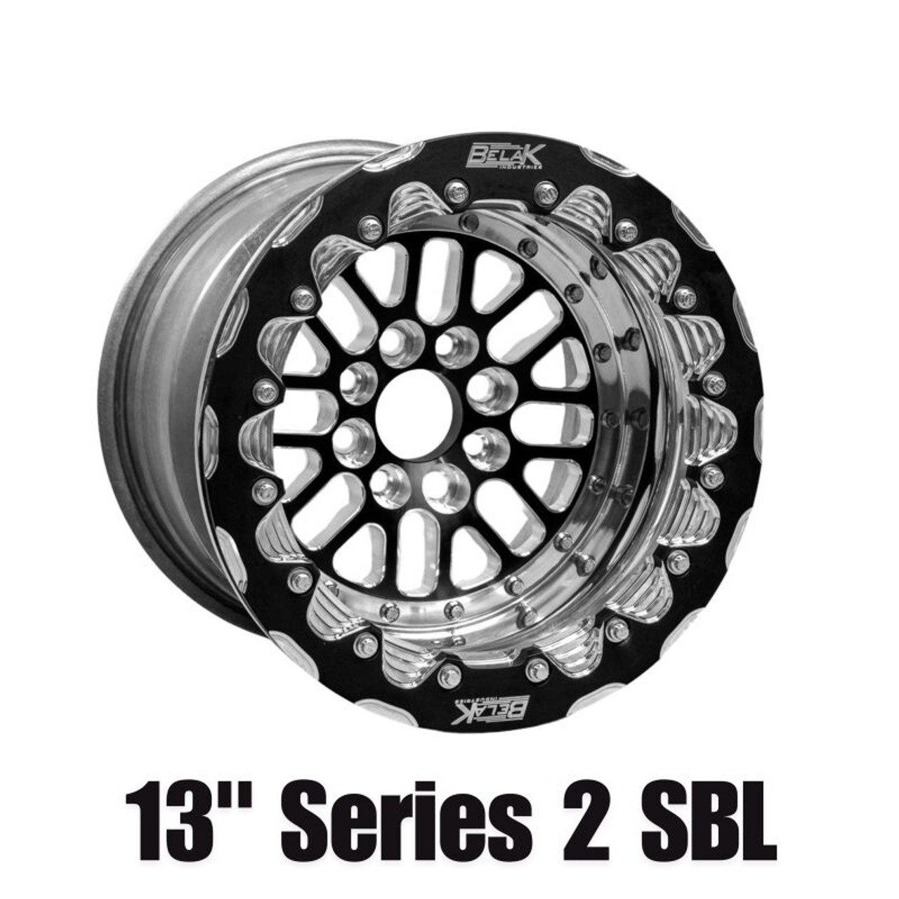 Belak 13x9 / 5in BS / 5x100 BP / High Pad / Series 2 Wheel - Single Beadlock - 13095100S25BS-SBL