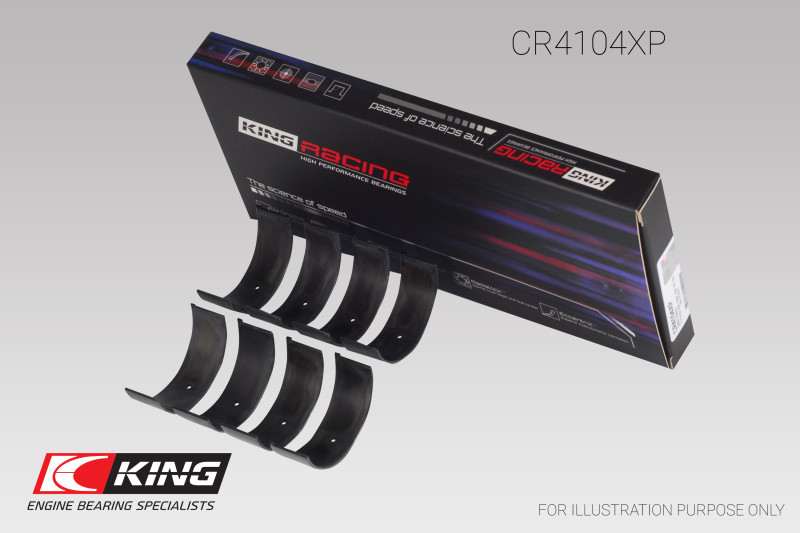 King Audi ABB/ ABM/ ADP/ PP/ RN (Size STDX) Connecting Rod Bearing Set - CR4104XPDSTDX