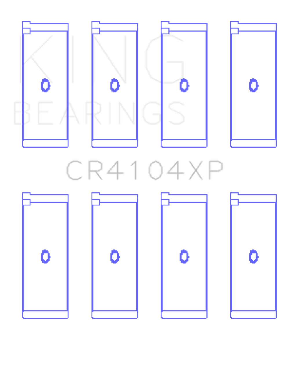 King Audi/VW 83-03 1.6L/1.8L/2.0L Performance Rod Bearing Set - Size STDX - CR4104XPSTDX