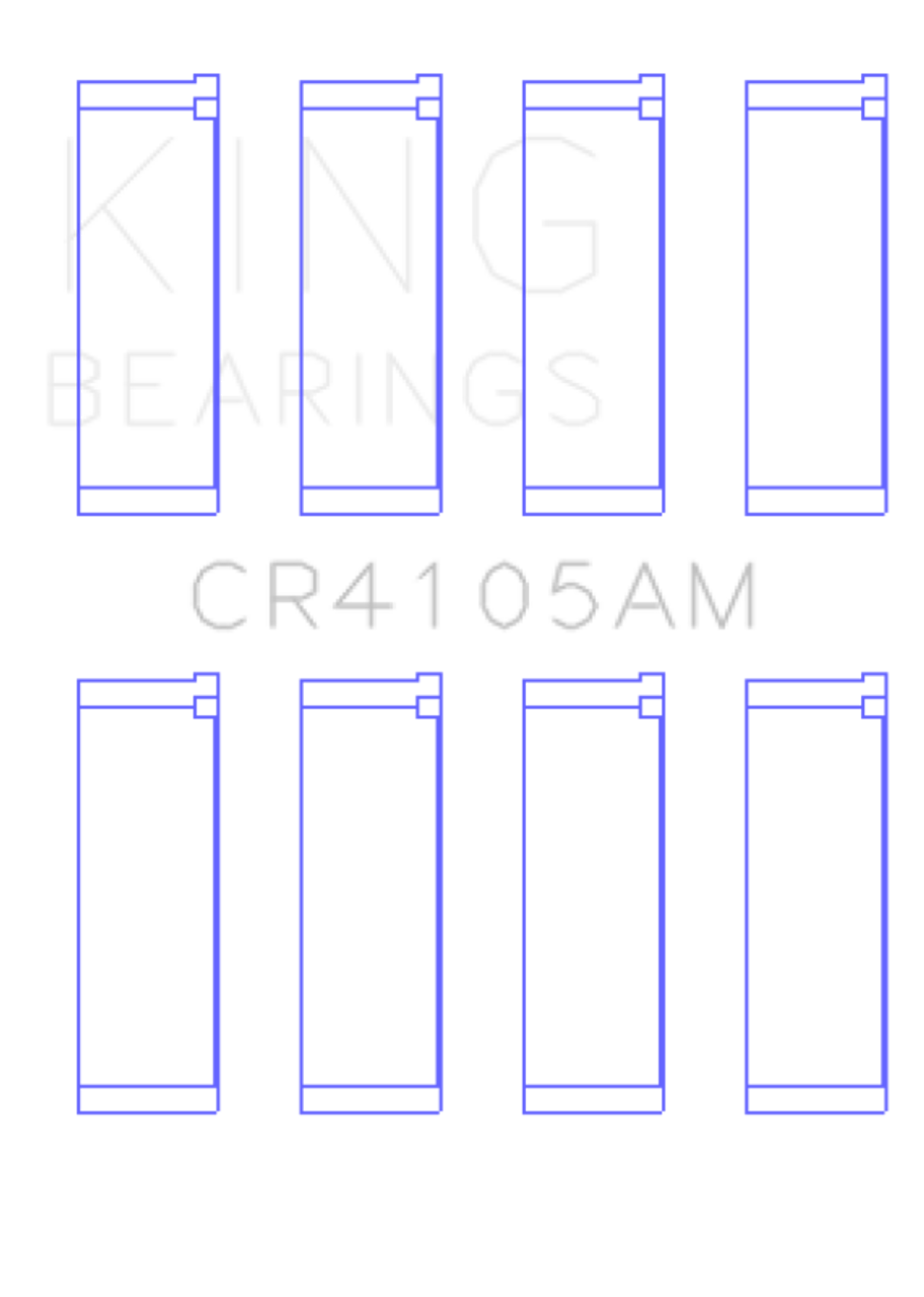 King Mazda FS-DE L4/FP L4/FS L4  DOHC 16 Valve (Size +0.25) Rod Bearing Set - CR4105AM0.25