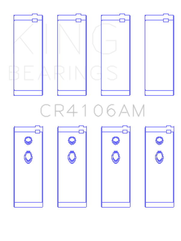 King Daewoo/GM/Isuzu/Opel/Vauxhall (Size STD) Rod Bearing Set - CR4106AM