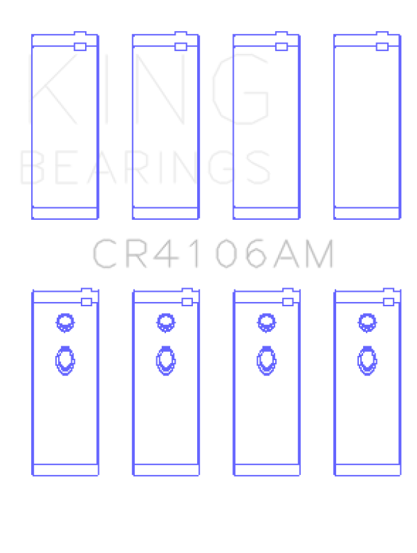 King Daewoo/GM/Isuzu/Opel/Vauxhall (Size 1.0) Rod Bearing Set - CR4106AM1.0