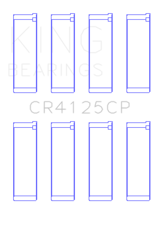 King Engine Bearings Subaru Ej20/Ej22/Ej25 (Incl. Turbo) (Size +0.25mm) Connecting Rod Bearing Set - CR4125CP0.25