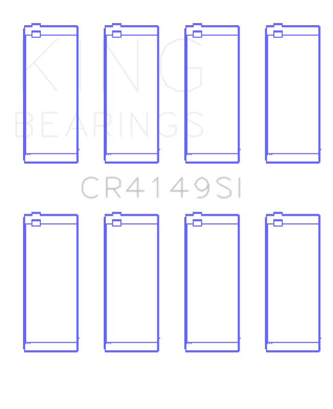 King Engine Bearings G.M.C. Saturn (Size +0.25mm) Connecting Rod Bearing Set - CR4149SI0.25