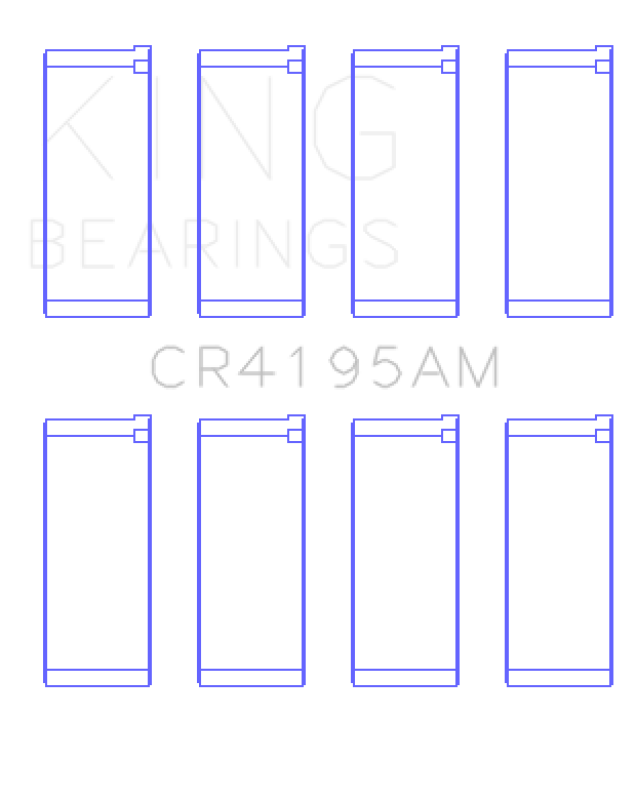 King Chrysler 420A Connecting Rod Bearing Set - Size STD - CR4195AM