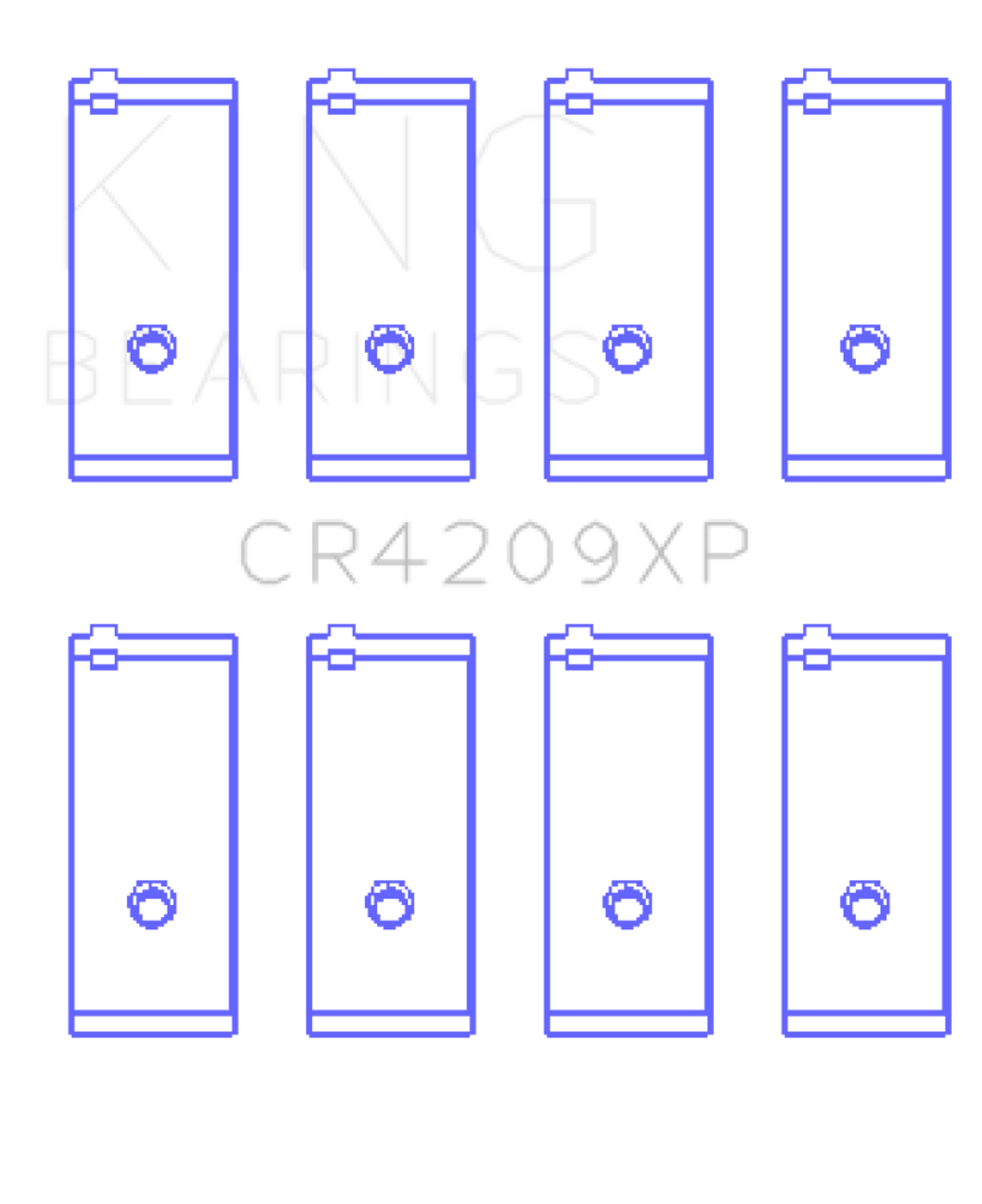 King Toyota 3SGTE (Size 0.025mm) Performance Rod Bearing Set - CR4209XP.026