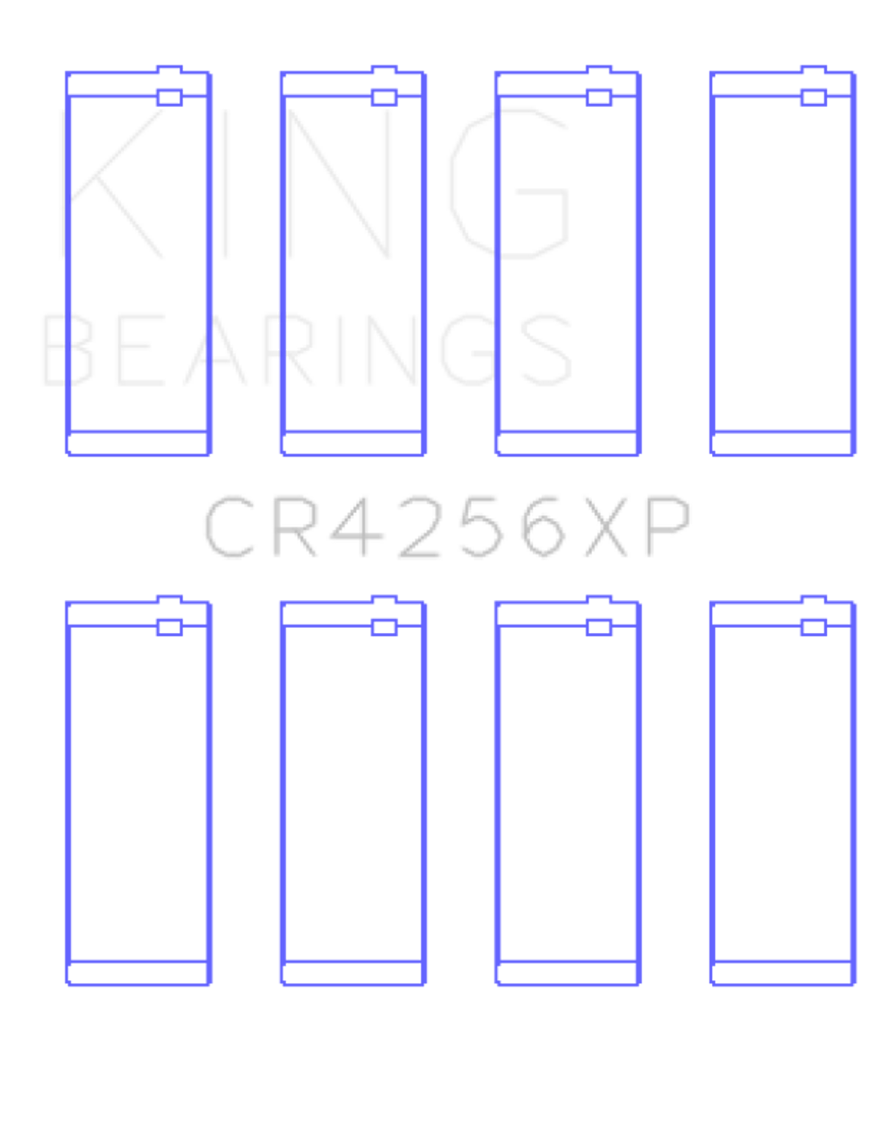 King 03-05 Dodge Neon SRT4 2.4L Performance Rod Bearing Set - Size STD - CR4256XP