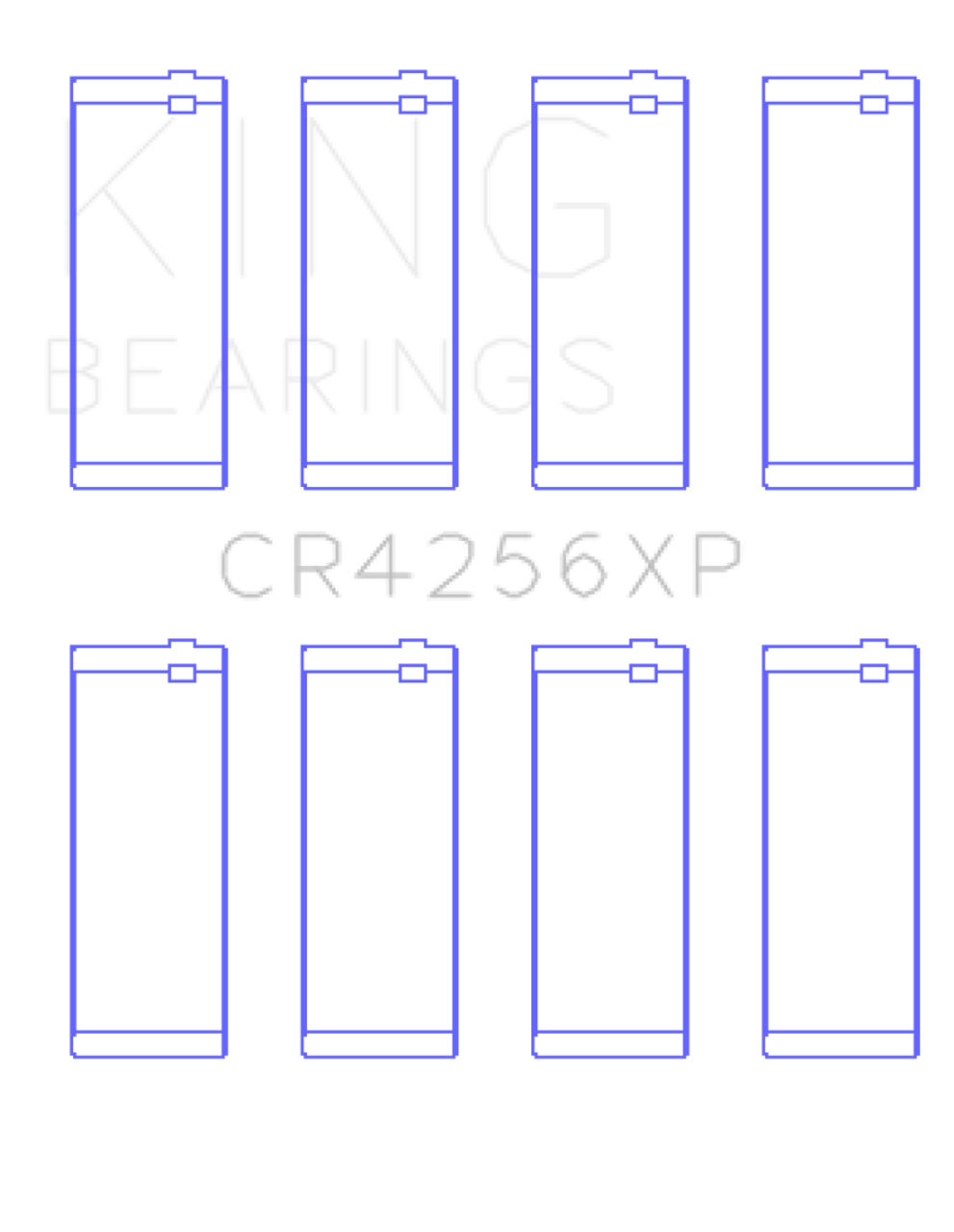 King 03-05 Dodge Neon SRT4 2.4L (Size .026 Oversized) Performance Rod Bearing Set - CR4256XP.026
