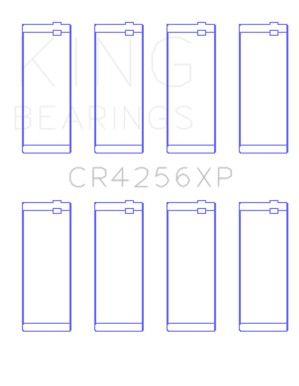 King 03-05 Dodge Neon SRT4 2.4L (Size 0.50 Oversized) Performance Rod Bearing Set - CR4256XP0.5