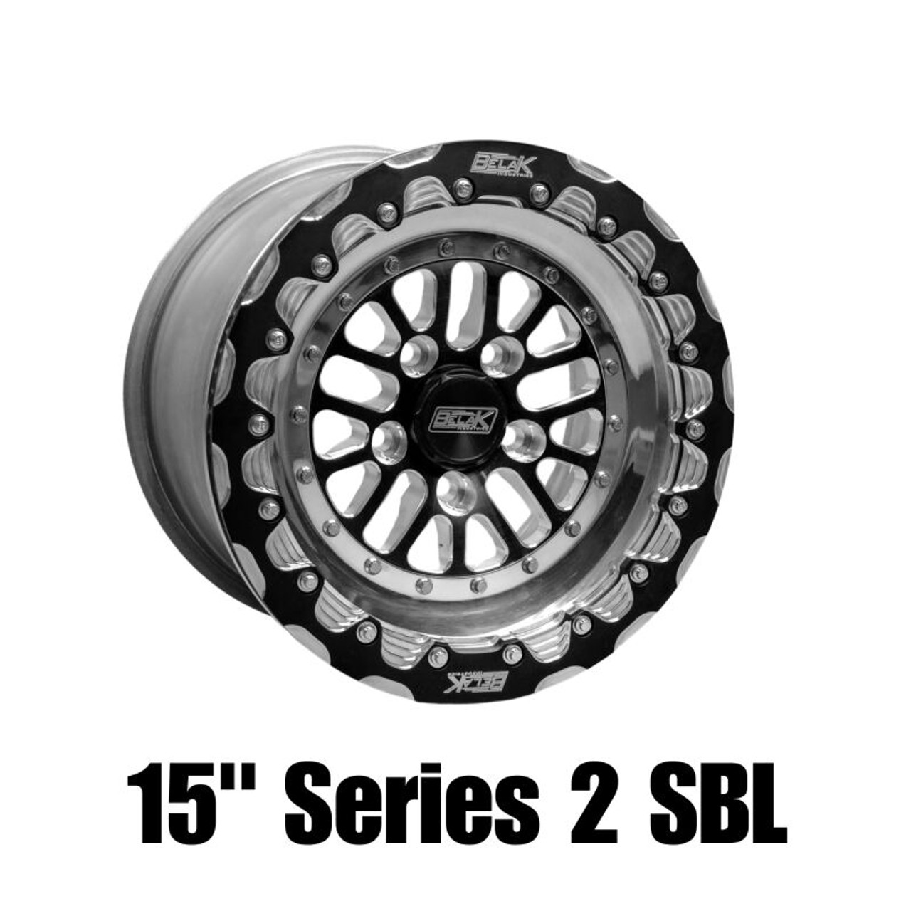 Belak 15x8 / 5in BS / 5x100 BP / High Pad / Series 2 Wheel - Single Beadlock - 15085100S25BS-SBL