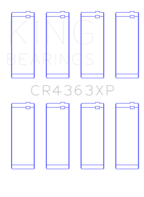 King Engine Bearings Gm 134 DOHC Ecotec 2.2L (Size STDX) Connecting Rod Bearing Set - CR4363XPSTDX