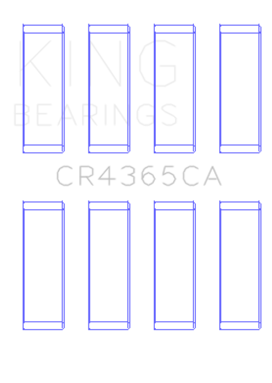 King Engine Bearings Ford ZETec S/Ecoboost1.6 (Size +0.25mm) Connecting Rod Bearing Set - CR4365CA0.25