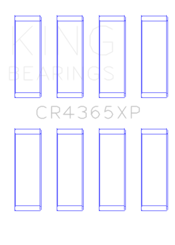 King Ford Zetec S/Ecoboost 1.6 Connecting Rod Bearing Set of 6 - CR4365XP