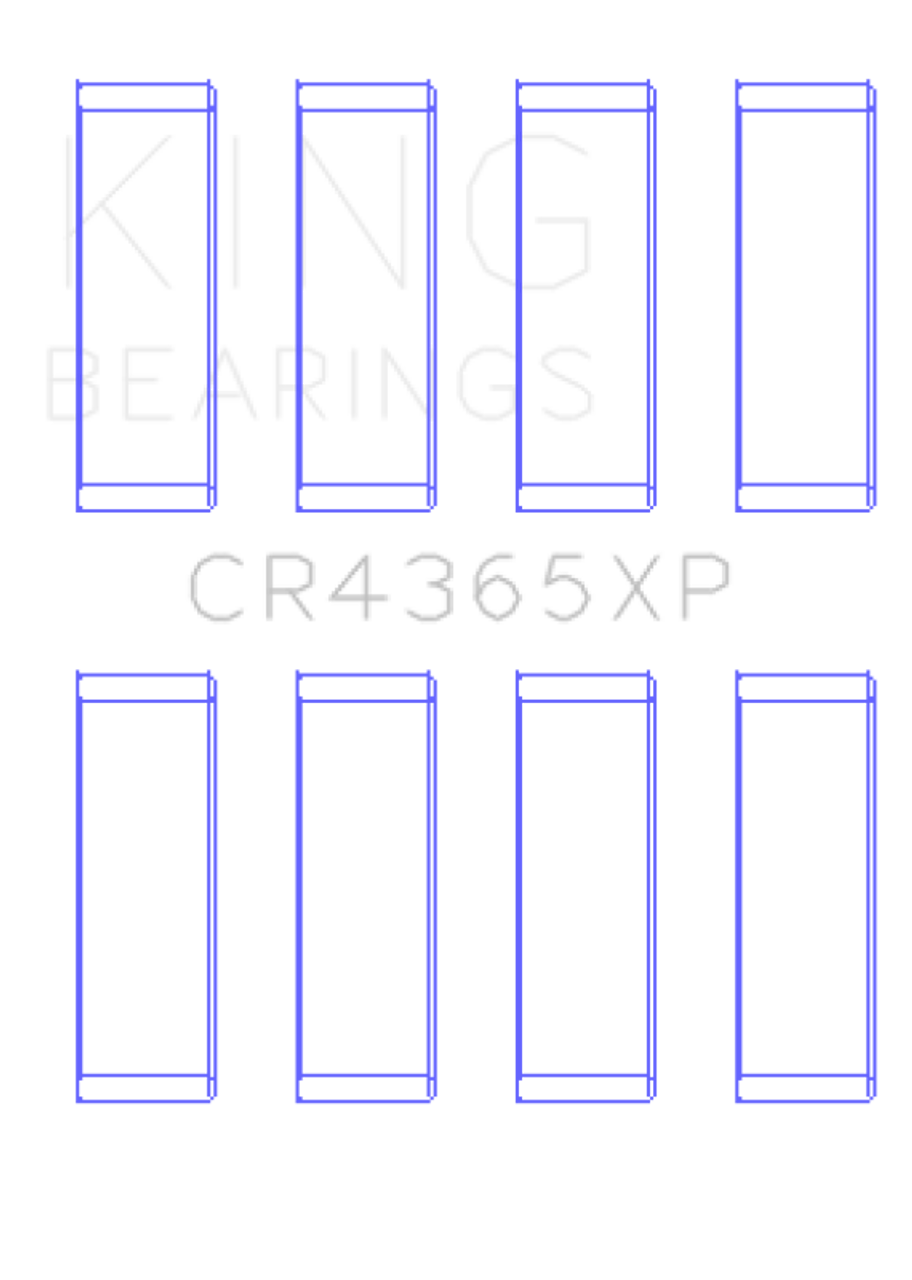 King Ford Zetec S/Ecoboost 1.6 (Size .026) Connecting Rod Bearing Set of 6 - CR4365XP.026