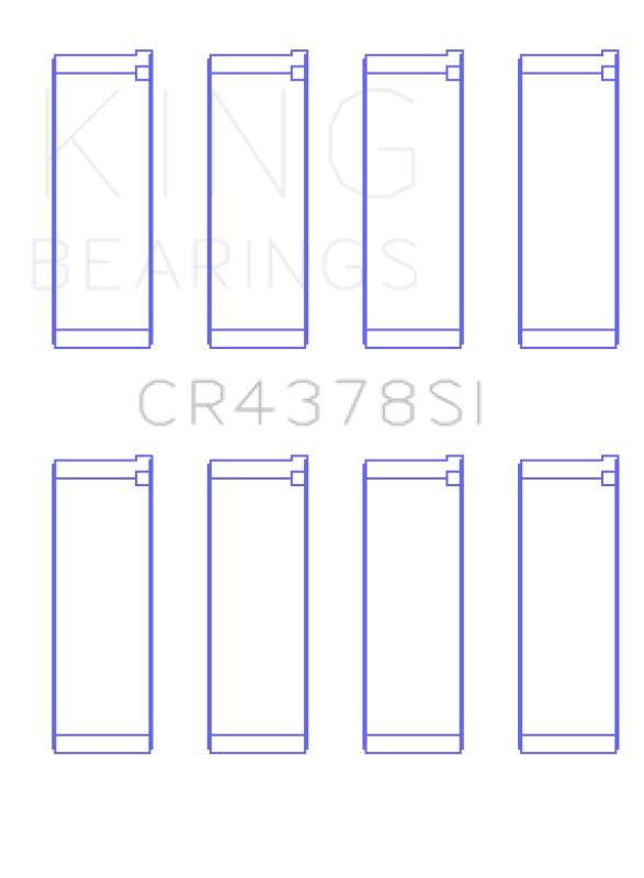 King Engine Bearings Hyundai G4Hc/G4Hg Epsilon/(Size +0.50mm) Connecting Rod Bearing Set - CR4378SI0.5