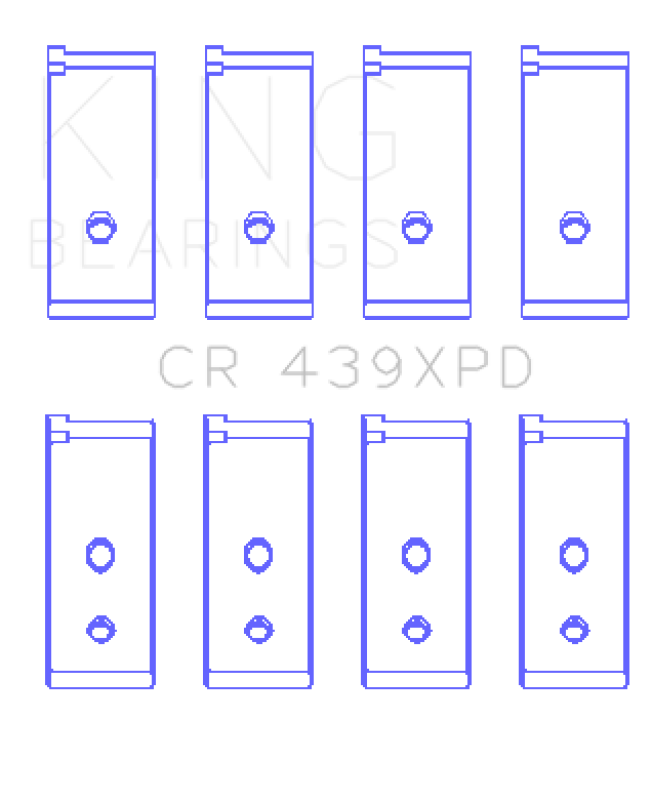 King Honda B-Series Dowel Performance Rod Bearing Set - Size STD - CR439XPD