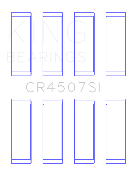 King Mazda MZR 2.3L 16v / Ford Duratec 2.3L 16v (Size +.75) Connecting Rod Bearing Set (Set of 4) - CR4507SI0.75