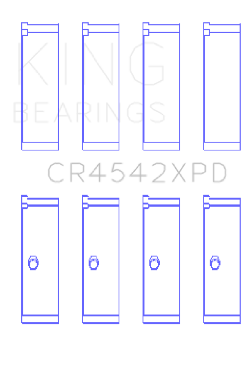 King Honda K-Series 2.0L/2.4 LXP Tri-Metal Performance Connecting Rod Bearing (Set of 4) - Size STDX - CR4542XPDSTDX