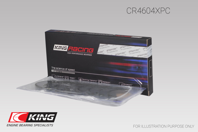 King Ford 2.3L Duratec Mazda L3-VDT MZR Turbo (Size 0.26) Connecting Rod Bearing Set - CR4604XPC.026