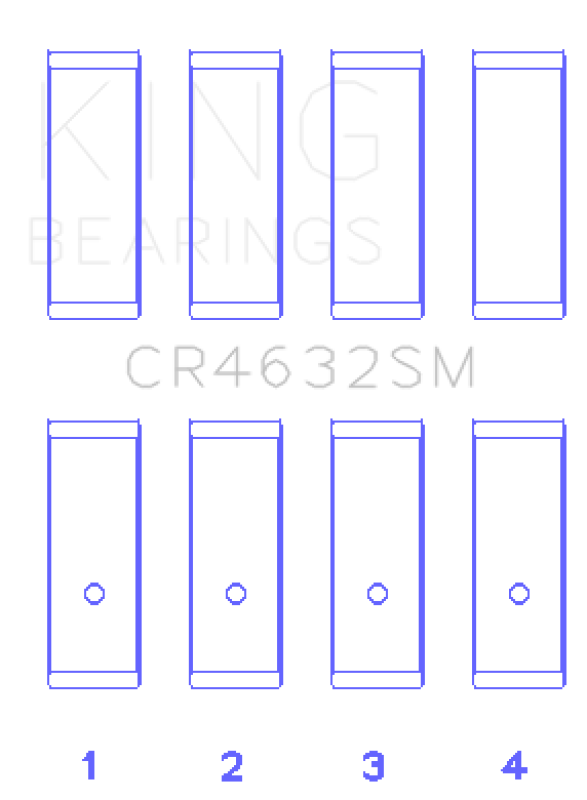 King Engine Bearings Nissan Hr15/16DE (Size +0.25mm) Connecting Rod Bearing Set - CR4632SM0.25
