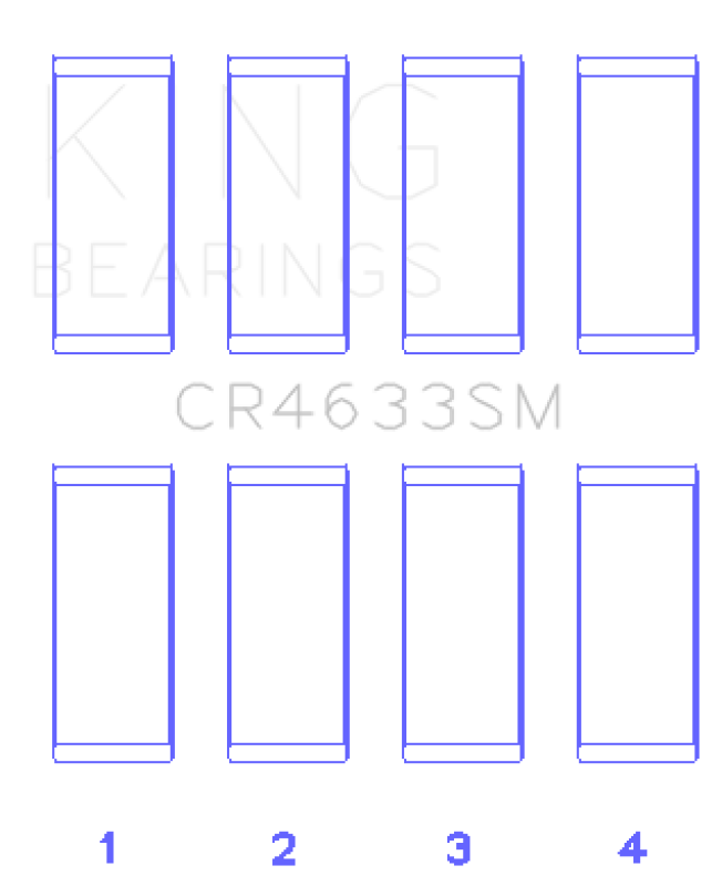 King 07-12 Mini Cooper N14B16C (Size +.5mm Undersize) Connecting Rod Bearing Set - CR4633SM0.5