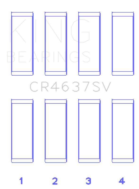 King Audi BYT/CDNC/CCZD/CPSA Connecting Rod Bearing Set - CR4637SV