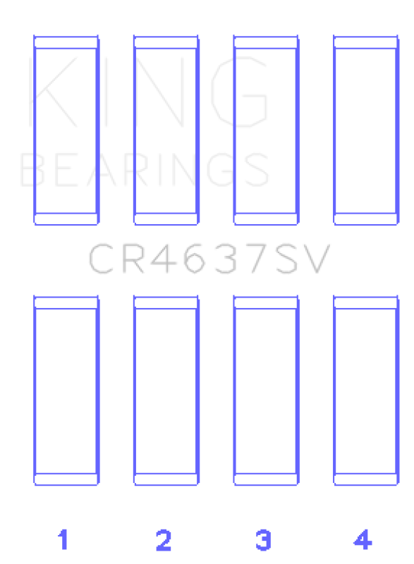 King Audi BYT/CDNC/CCZD/CPSA Connecting Rod Bearing Set - CR4637SV0.25