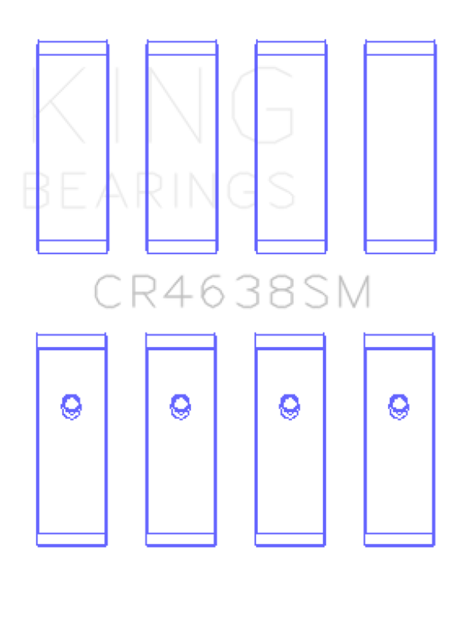King Nissan MR18DE / MR20DE (Size 0.25 Oversized) Rod Bearing Set - CR4638SM0.25