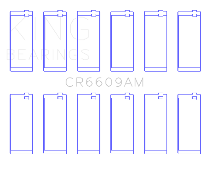 King BMW M30/M32/B35 Performance Rod Bearing Set - CR6609AM
