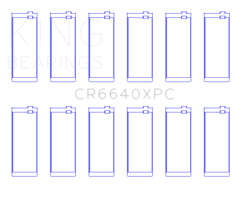 King Engine Bearings BMW M20/M50 2.0L/2.5L/2.7L (Size +.026mm) Connecting Rod Bearing Set - CR6640XPC.026